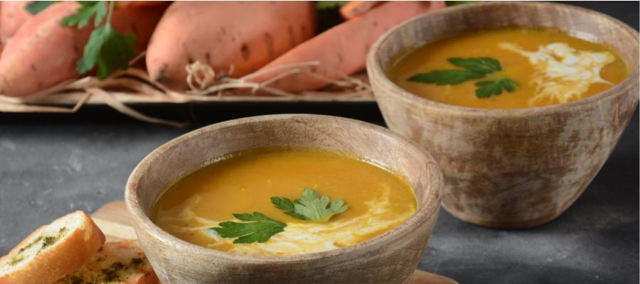 Cremige Süßkartoffelsuppe 